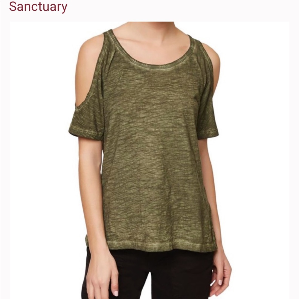 Sanctuary-Army Green Cold Shoulder XS Like New!